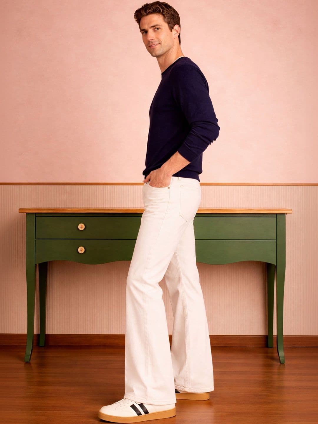 W.T.F - Witnessing True Fashion Men Comfort Bootcut Mid-Rise Jeans