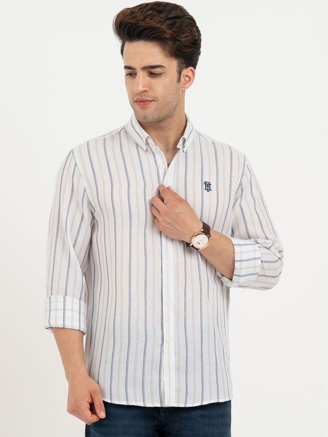 Red Tape Men Multi Stripes Striped Casual Shirt - view 1