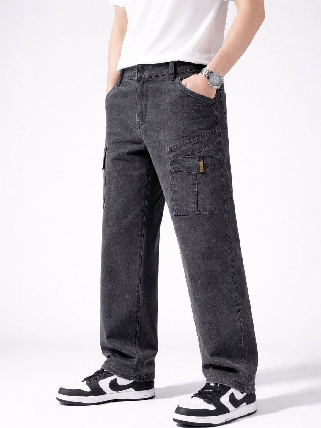 Suo Men Mid-Rise No Fade Cotton Shorts - view 1
