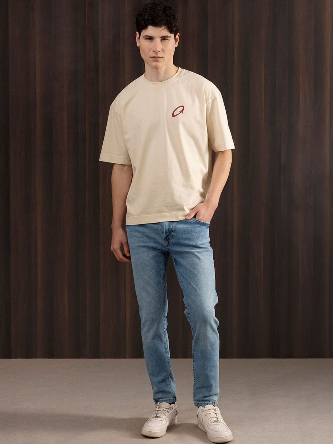 LOVEGEN Men Skinny Fit Mid-Rise Pure Cotton Jeans - view 1