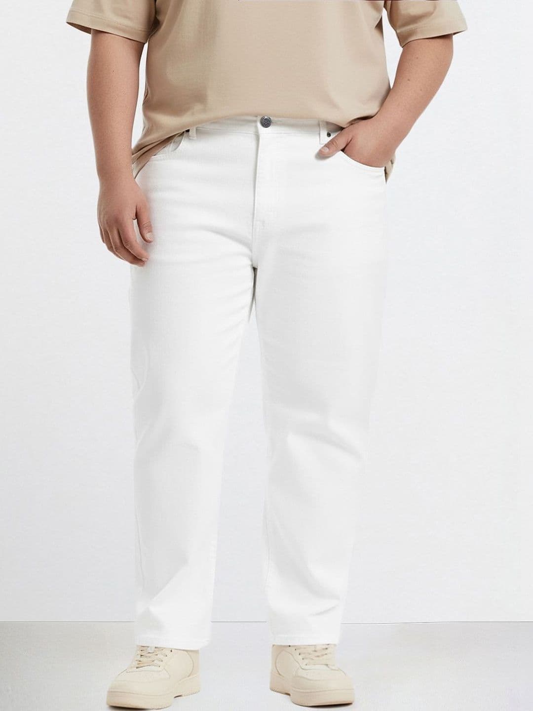 The Indian Garage Co Men Slim Fit Mid-Rise Stretchable Jeans - view 1