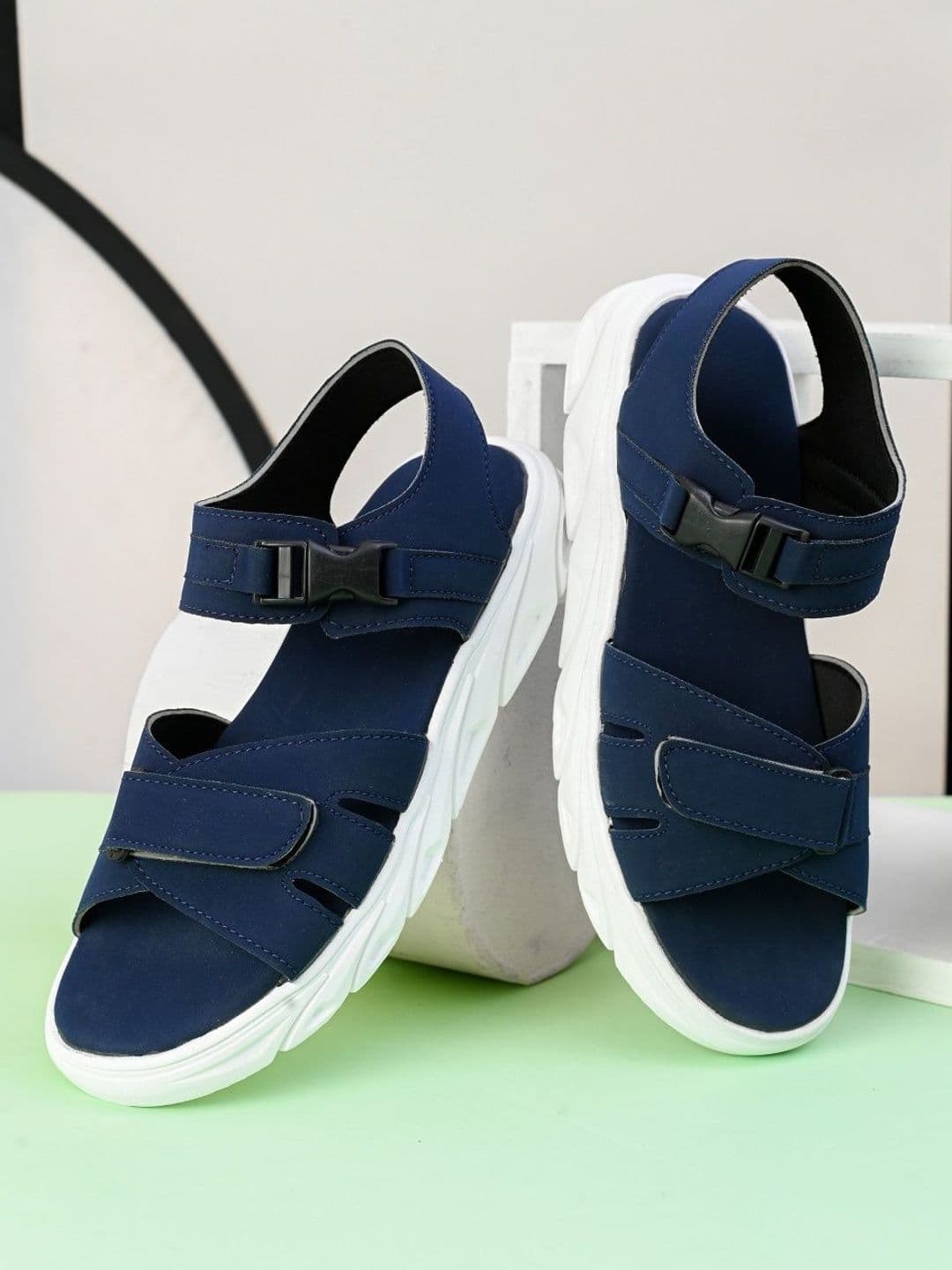 The Roadster Lifestyle Co Men Velcro Sports Sandals With Adjustable Straps - view 1