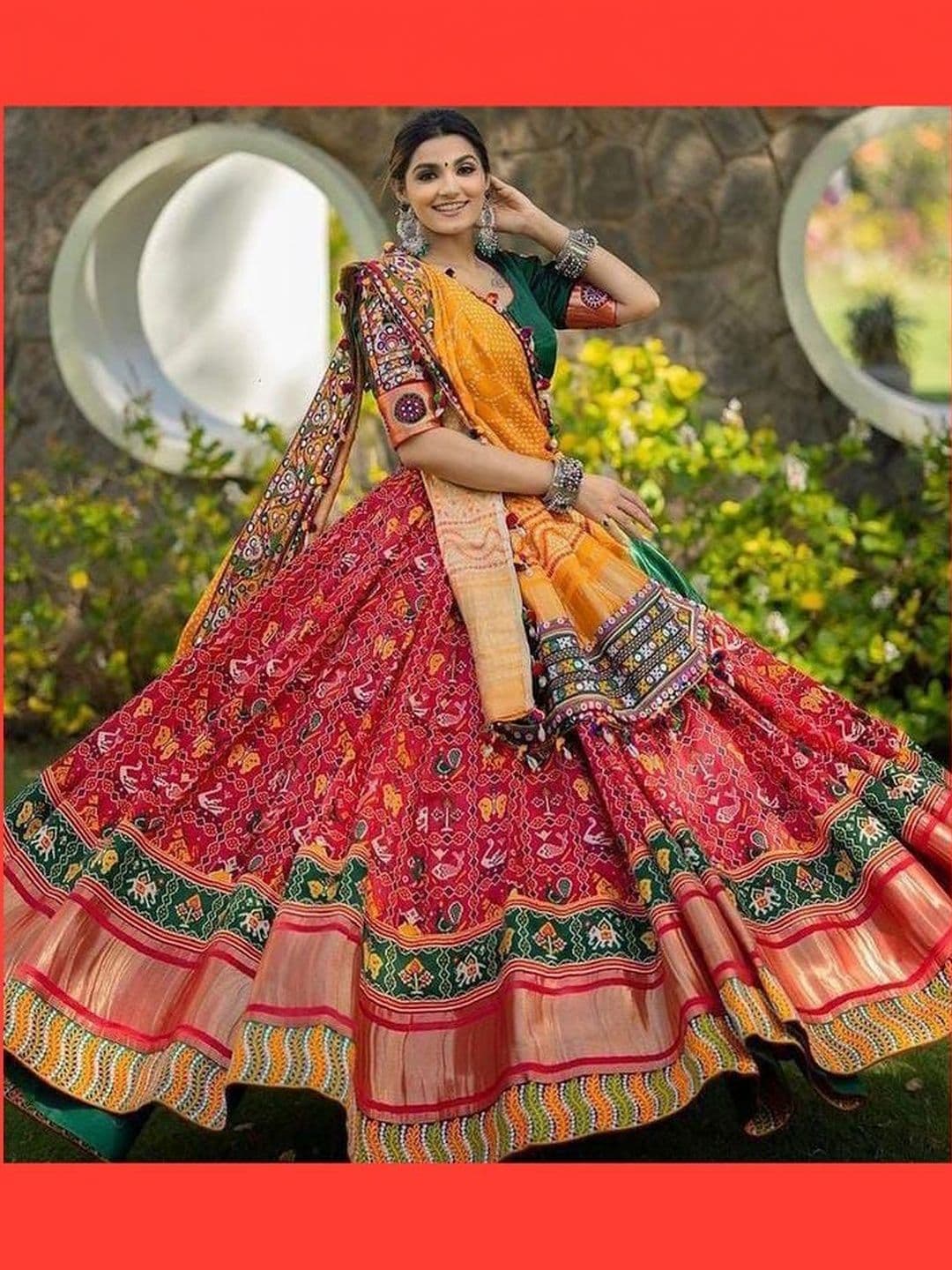 Shubh-Viyan Textiles Mukaish Semi-Stitched Lehenga & Blouse With Dupatta - view 1
