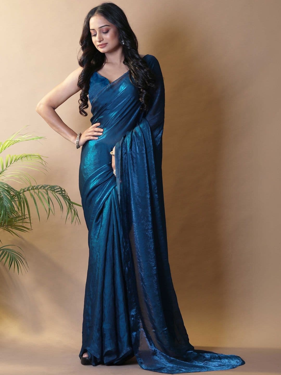 all about you Satin Saree - view 1