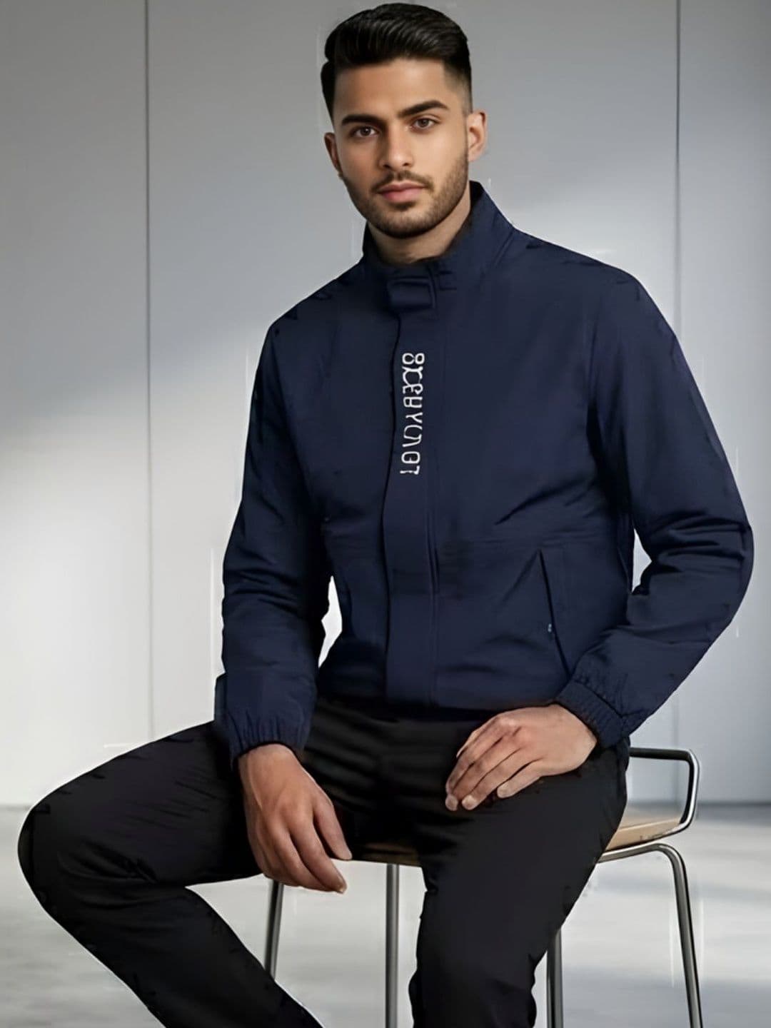 MIA FASHION Men Windcheater Biker Jacket - view 1