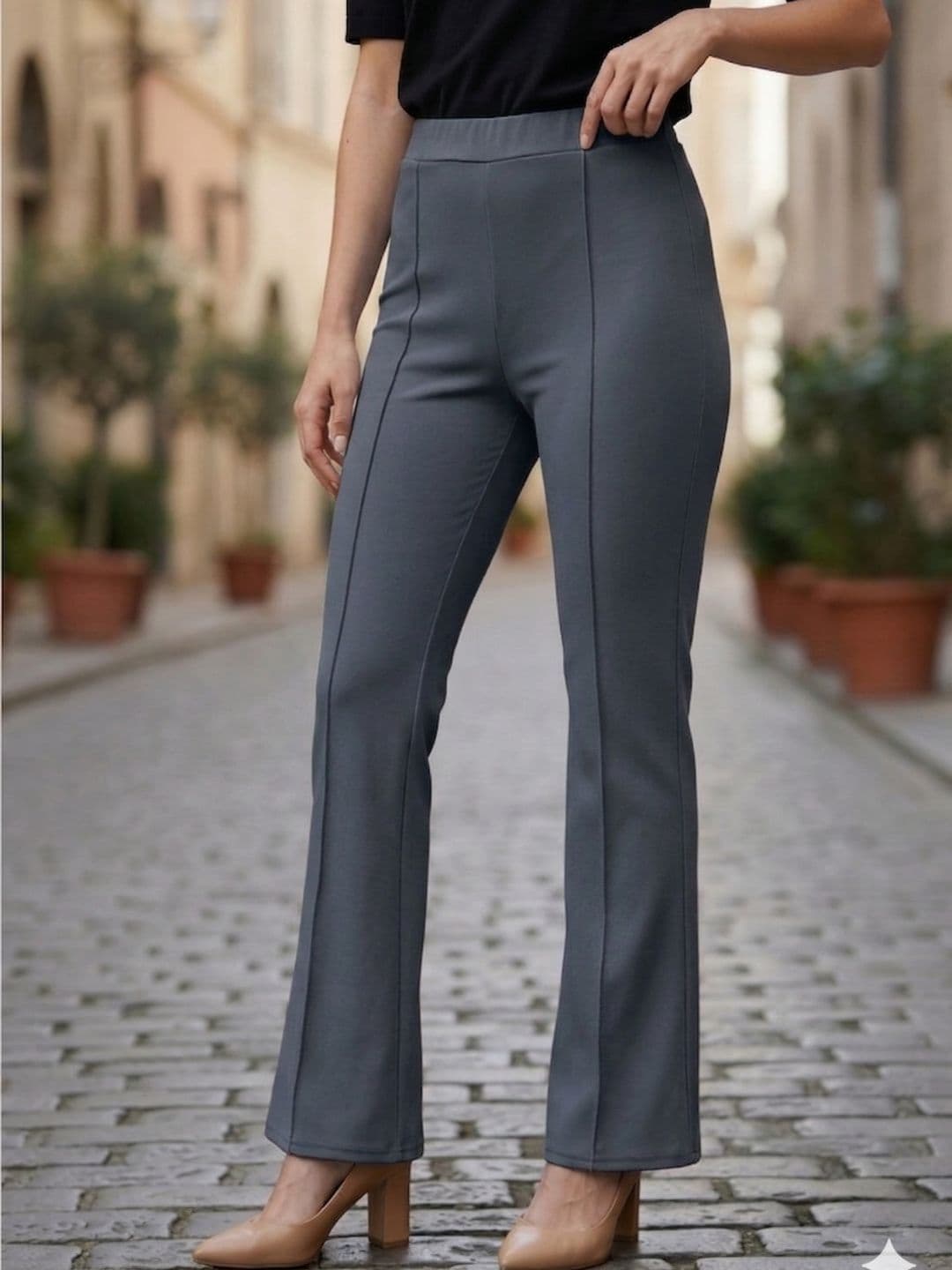 SBJ COLLECTIONS Women Knitted Palazzos - view 1