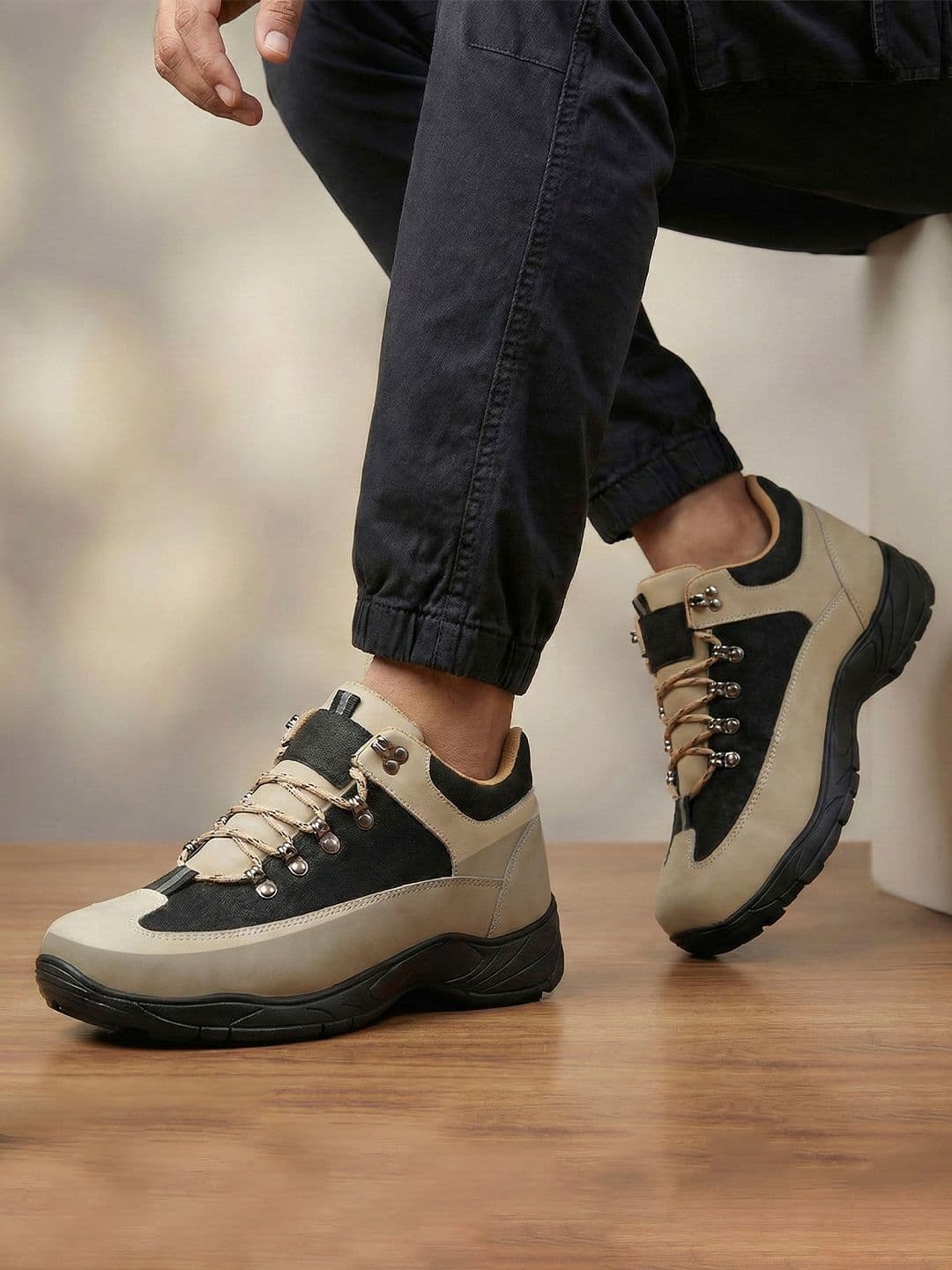 Bxxy Men Invisible Height Increassing Elevator Casual Lace-Up Shoes - view 1