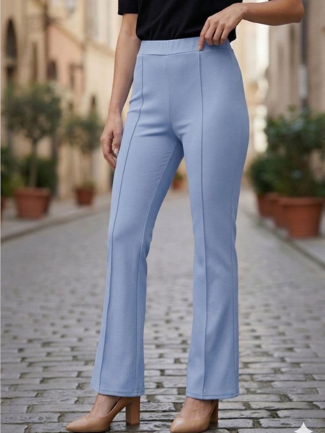SBJ COLLECTIONS Women Knitted Palazzos - view 1