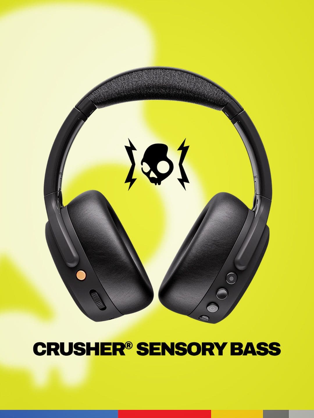 Skullcandy Crusher ANC 2 Over-Ear Noise Cancelling Wireless Headphones, 50 Hrs Battery