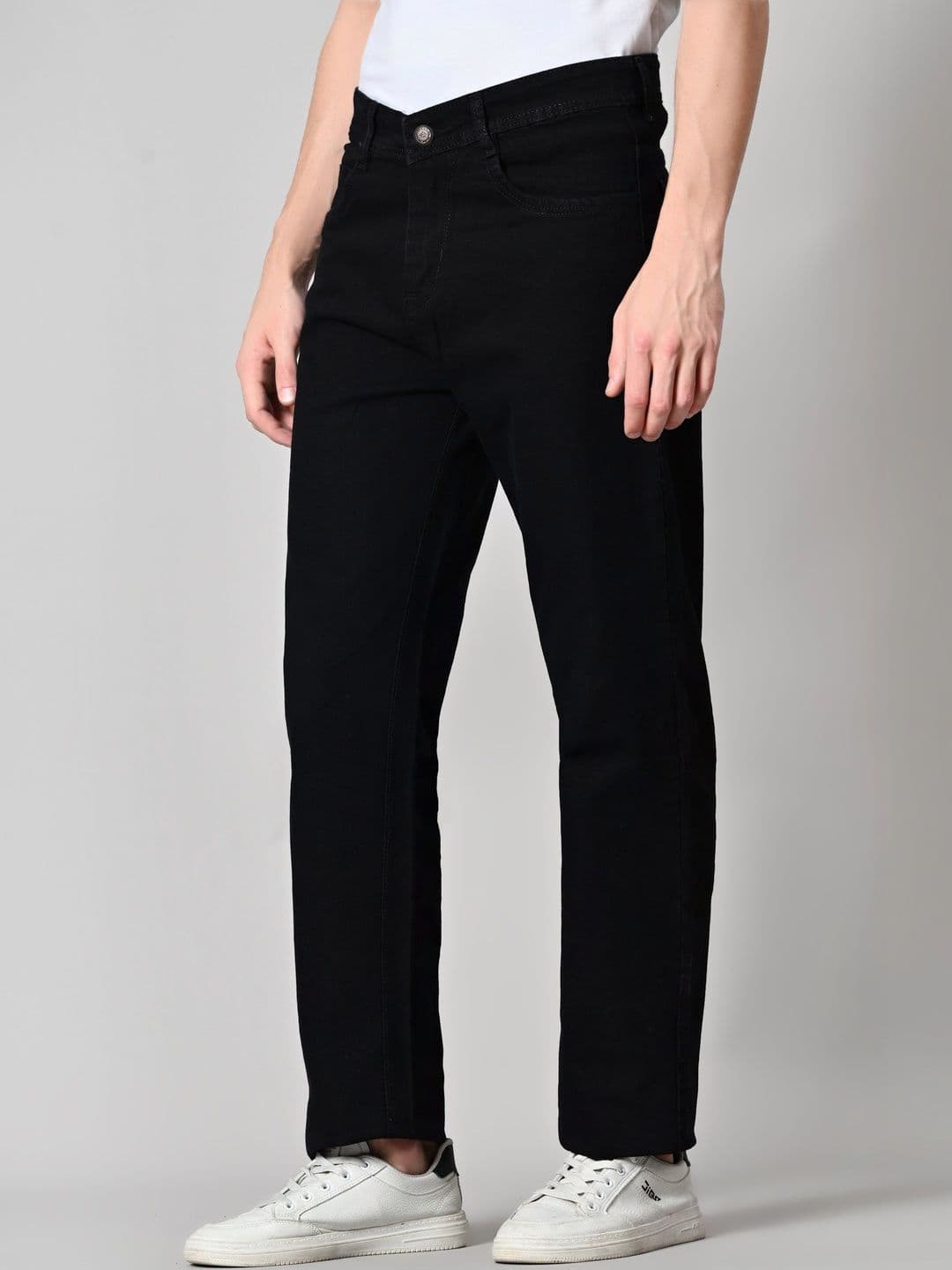 R.Code by The Roadster Life Co. Men Classic Straight Fit Mid-Rise Stretchable Jeans - view 1