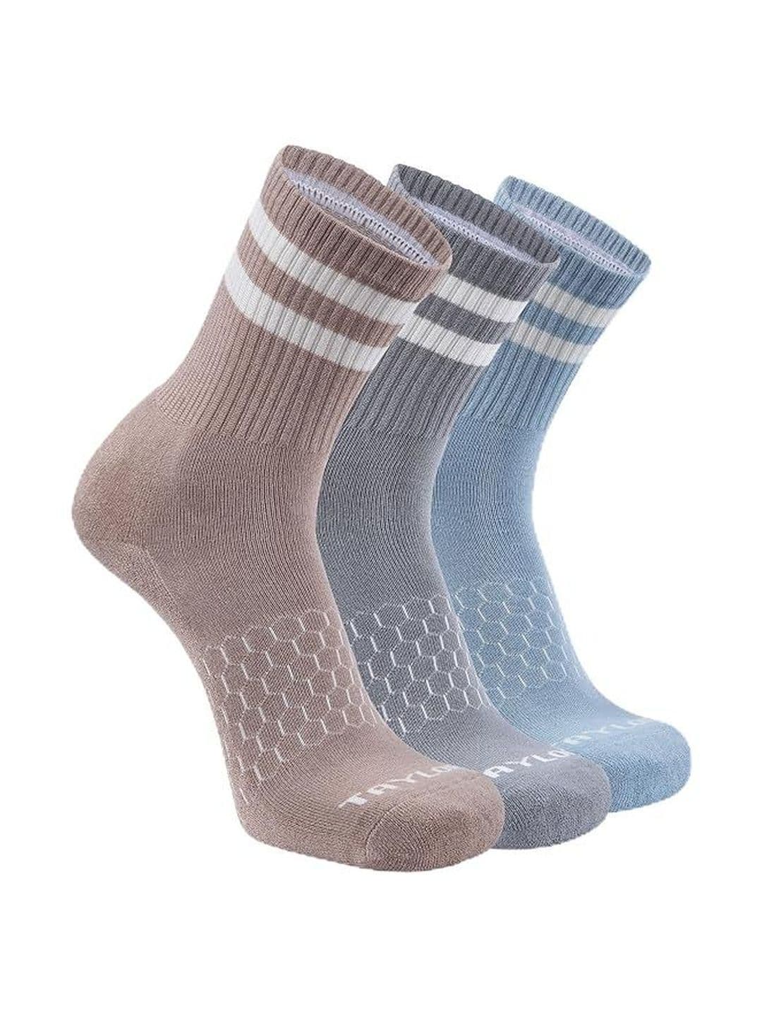 LINTON TAYLOR Unisex Pack of 3 Bamboo Calf Length Socks - view 1