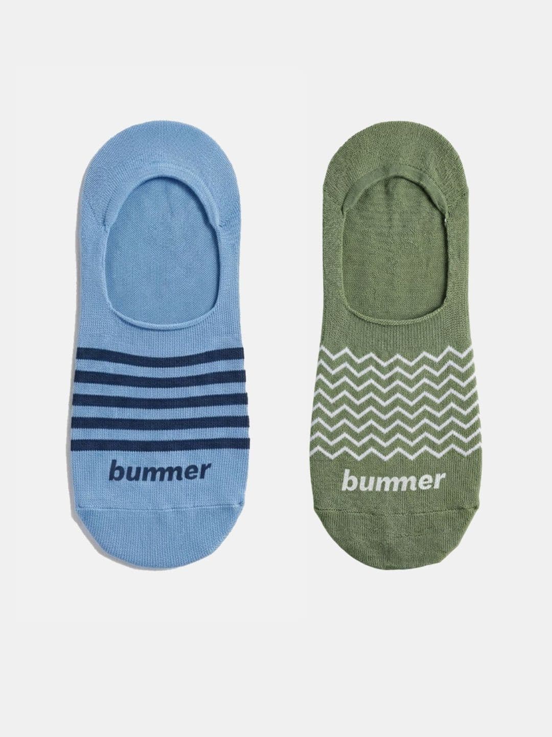 bummer Unisex Pack of 2 Cotton Assorted Patterned Ankle Length Socks - view 1