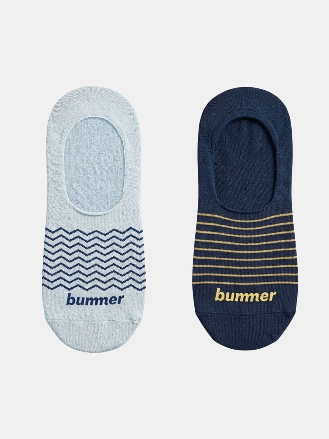 bummer Unisex Pack of 2 Cotton Assorted Patterned Ankle Length Socks - view 1