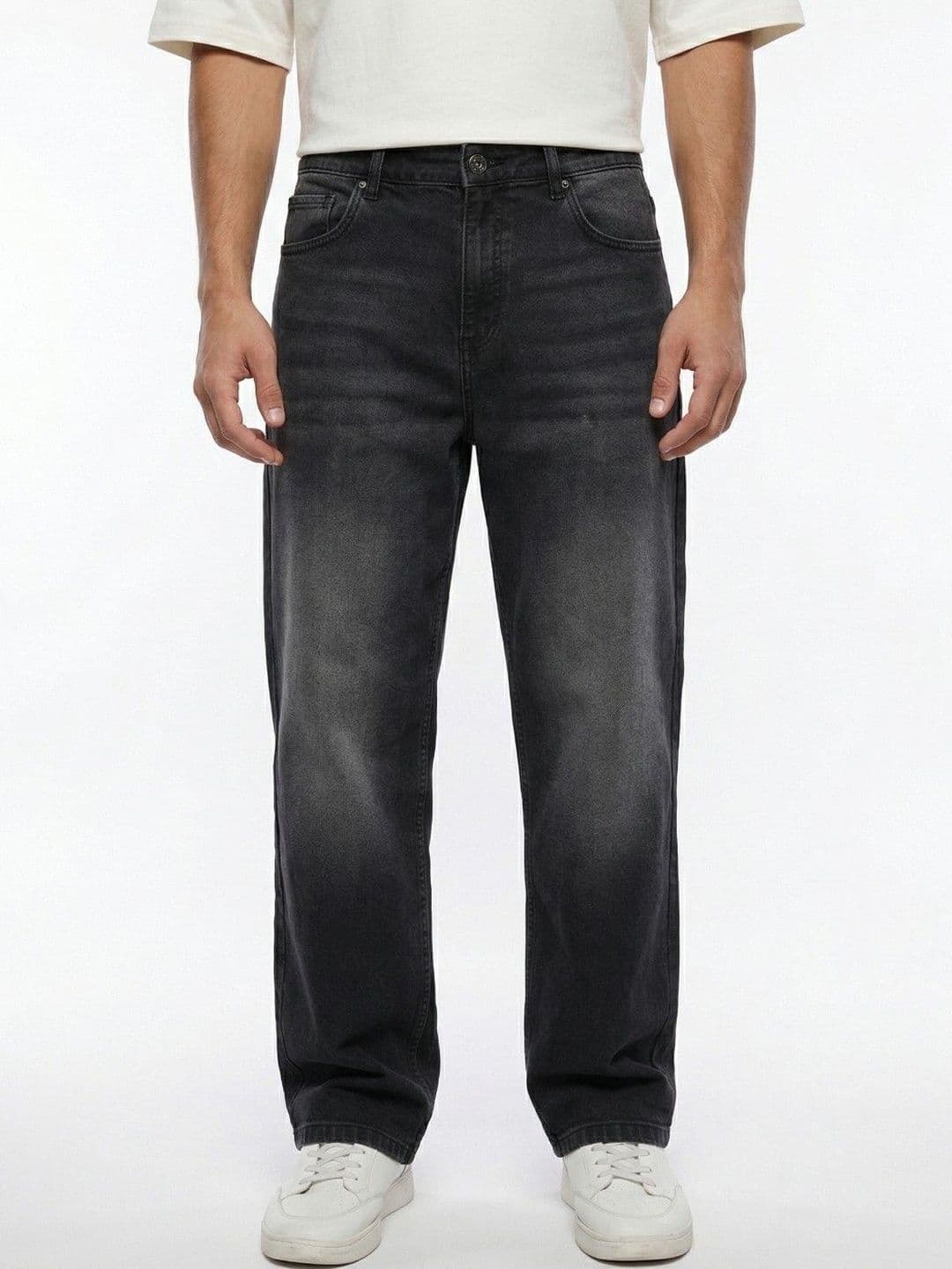 glitchez Men Relaxed Fit Mid-Rise Jeans