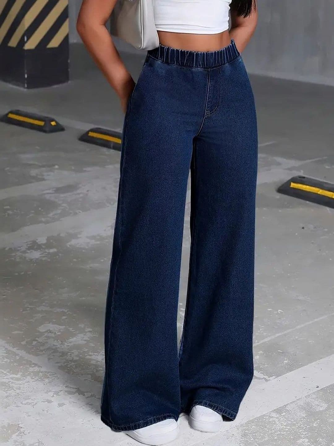 ADBUCKS Women Wide Leg High-Rise Stretchable Jeans - view 1