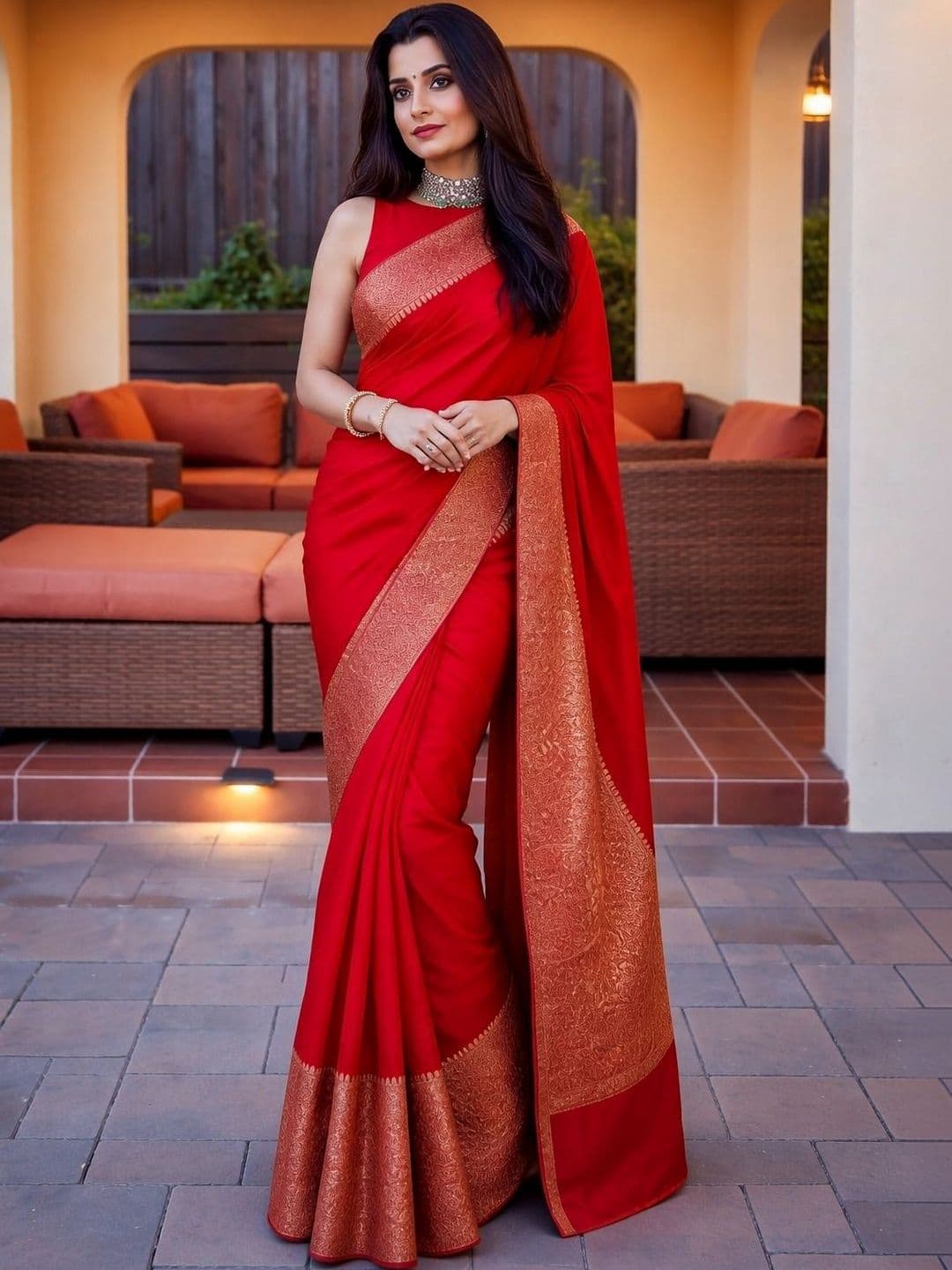 SZN Art Silk Banarasi Saree - view 1