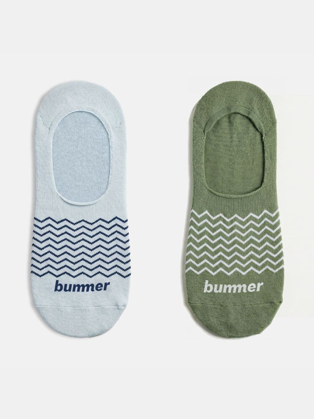 bummer Unisex Pack of 2 Cotton Assorted Patterned Ankle Length Socks - view 1
