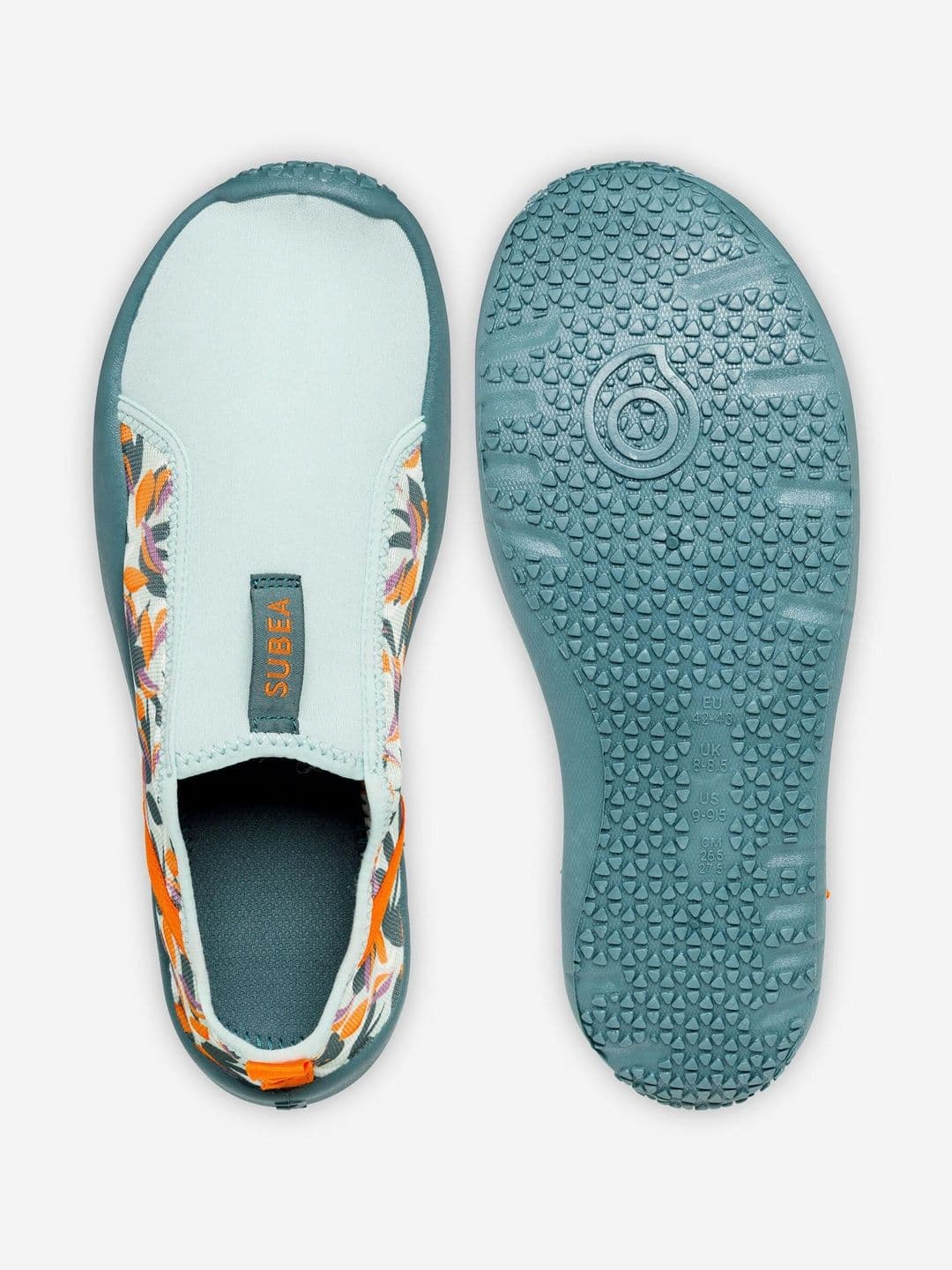 Decathlon Subea - Adults Green Aqua Shoes 120 Awake Leaf Elasticated Water Shoes - view 1