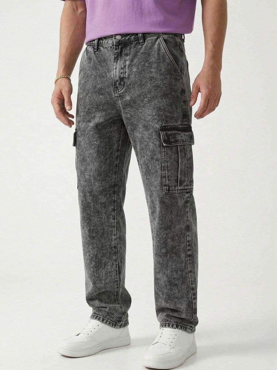 glitchez Men Relaxed Fit Mid-Rise Jeans - view 1