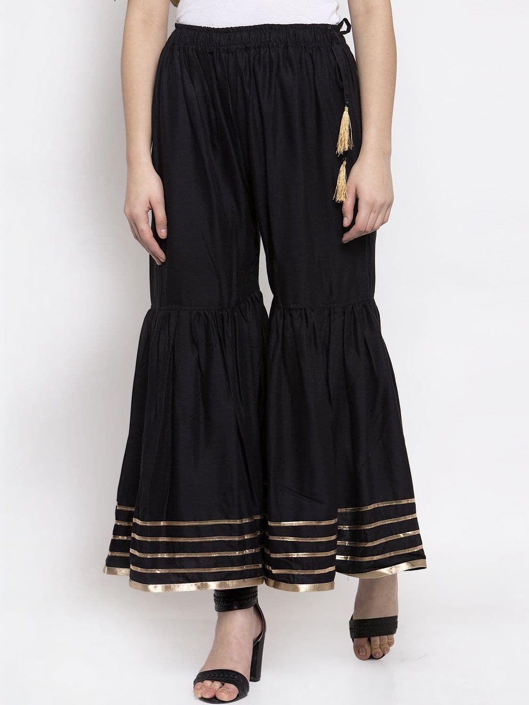 KALINI Women Flared Ethnic Palazzos - view 1