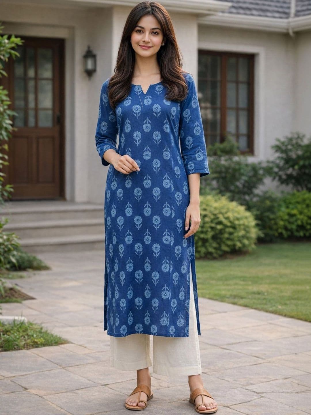 Merira Women Floral Printed Floral Kurta - view 1