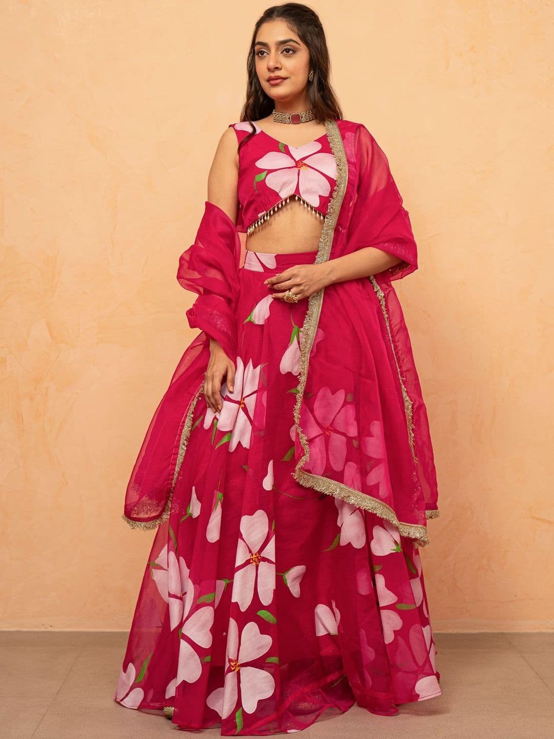 DEASHA INDIA Ready to Wear Lehenga & Blouse With Dupatta - view 1