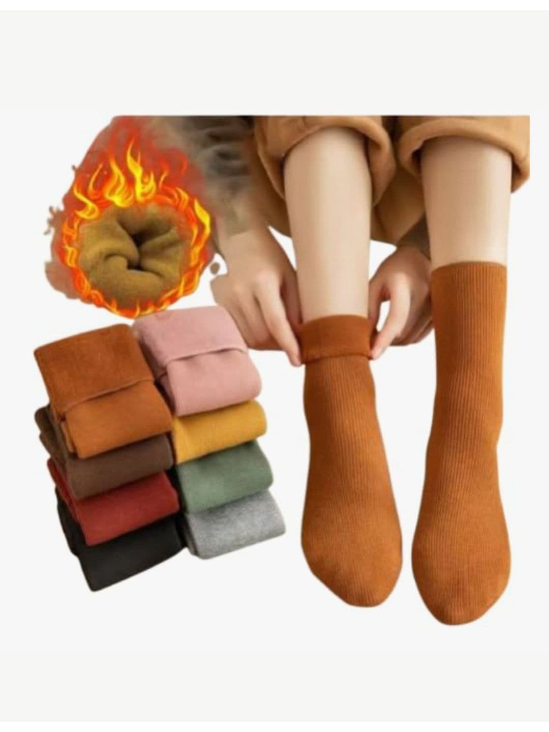 SECRETS BY ZEROKAATA Unisex Pack of 8 Assorted Winter Socks - view 1