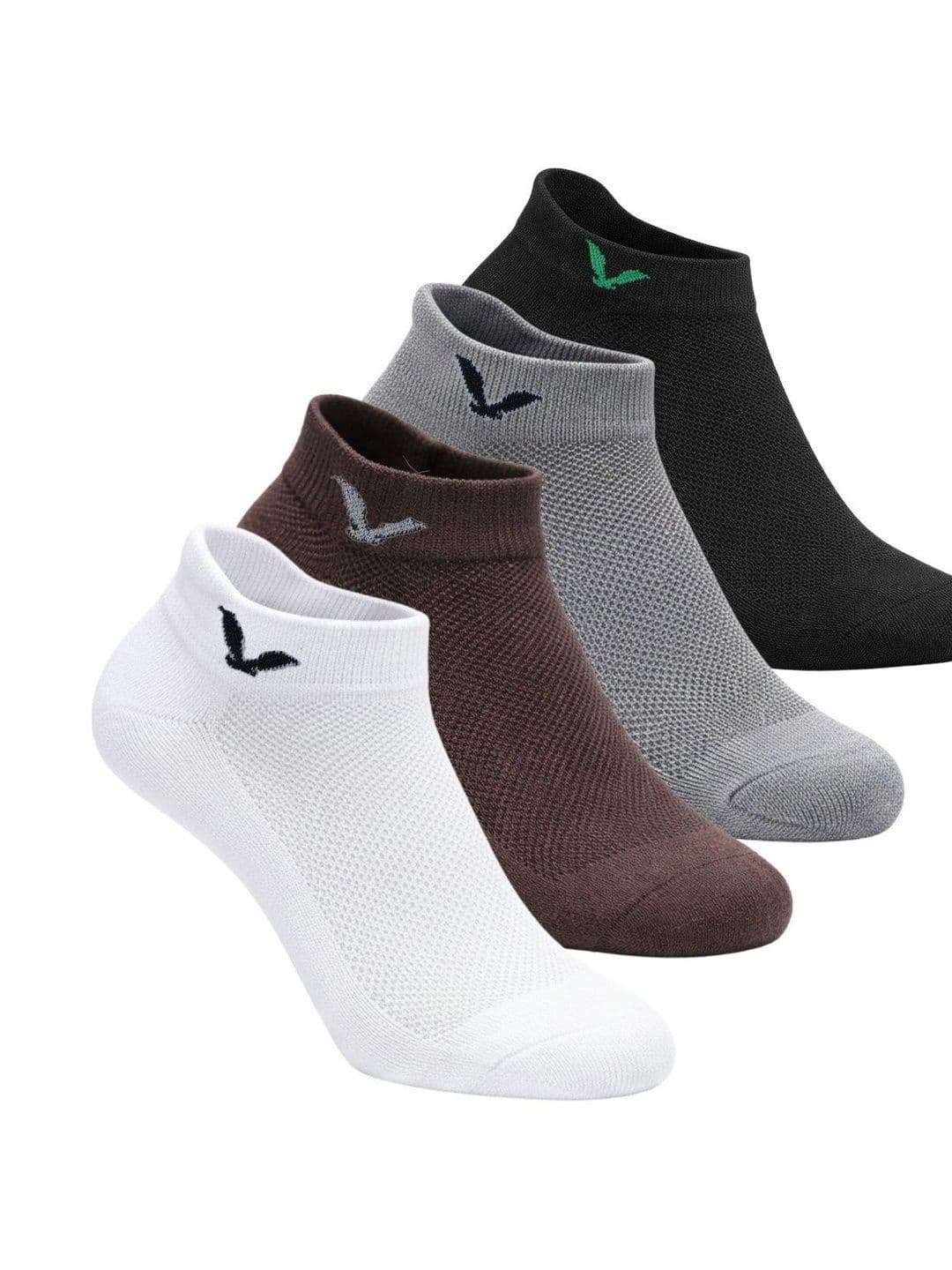 TREERANGA Men Pack of 4 Cotton Ankle Length Socks - view 1