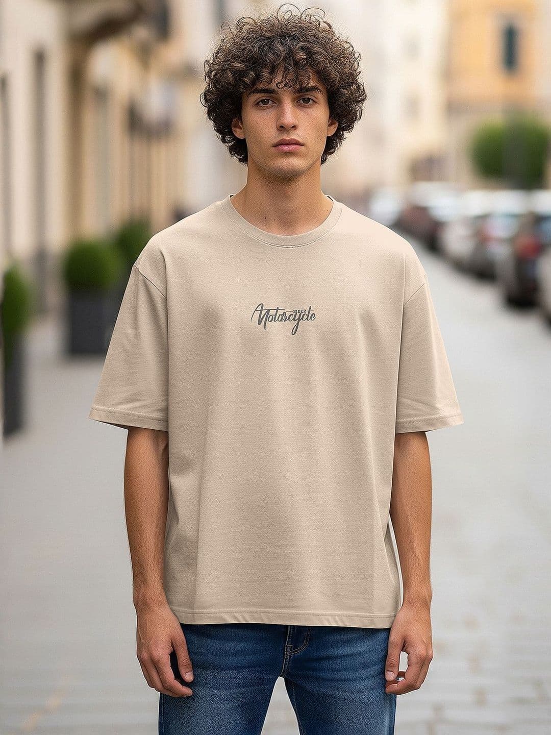 BULLMER Men Printed Drop-Shoulder Sleeves T-shirt - view 1