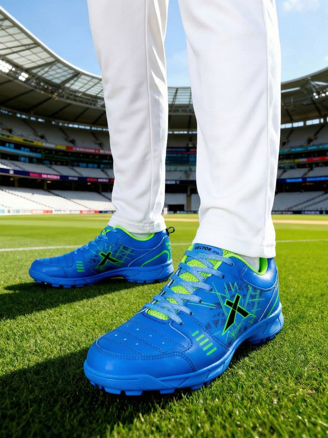 VECTOR X Unisex Blaster 2020 Synthetic Leather Upper & MeshPVC & Rubber Sole Cricket Shoes - view 1