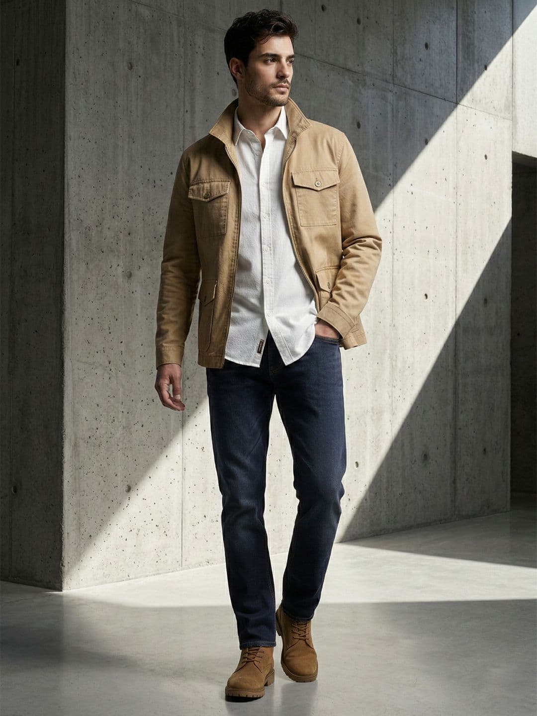 The Roadster Life Co. Men Straight Fit Stretchable Jeans With A Bag - view 1