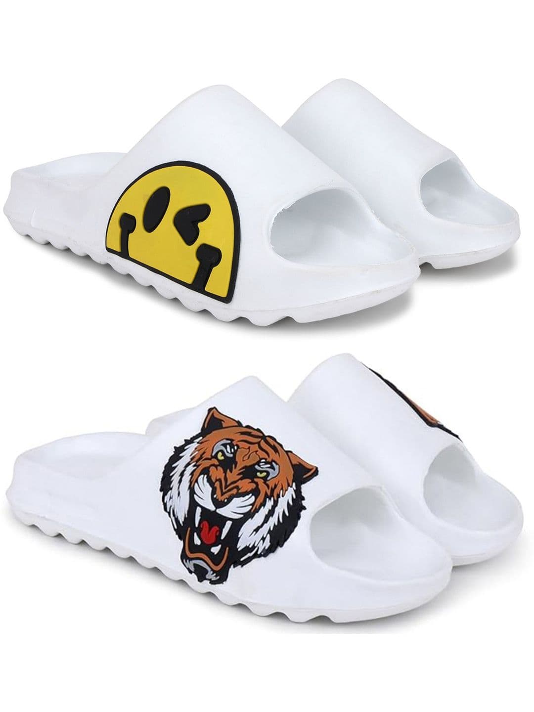 Pampy Angel Men Printed Sliders - view 1