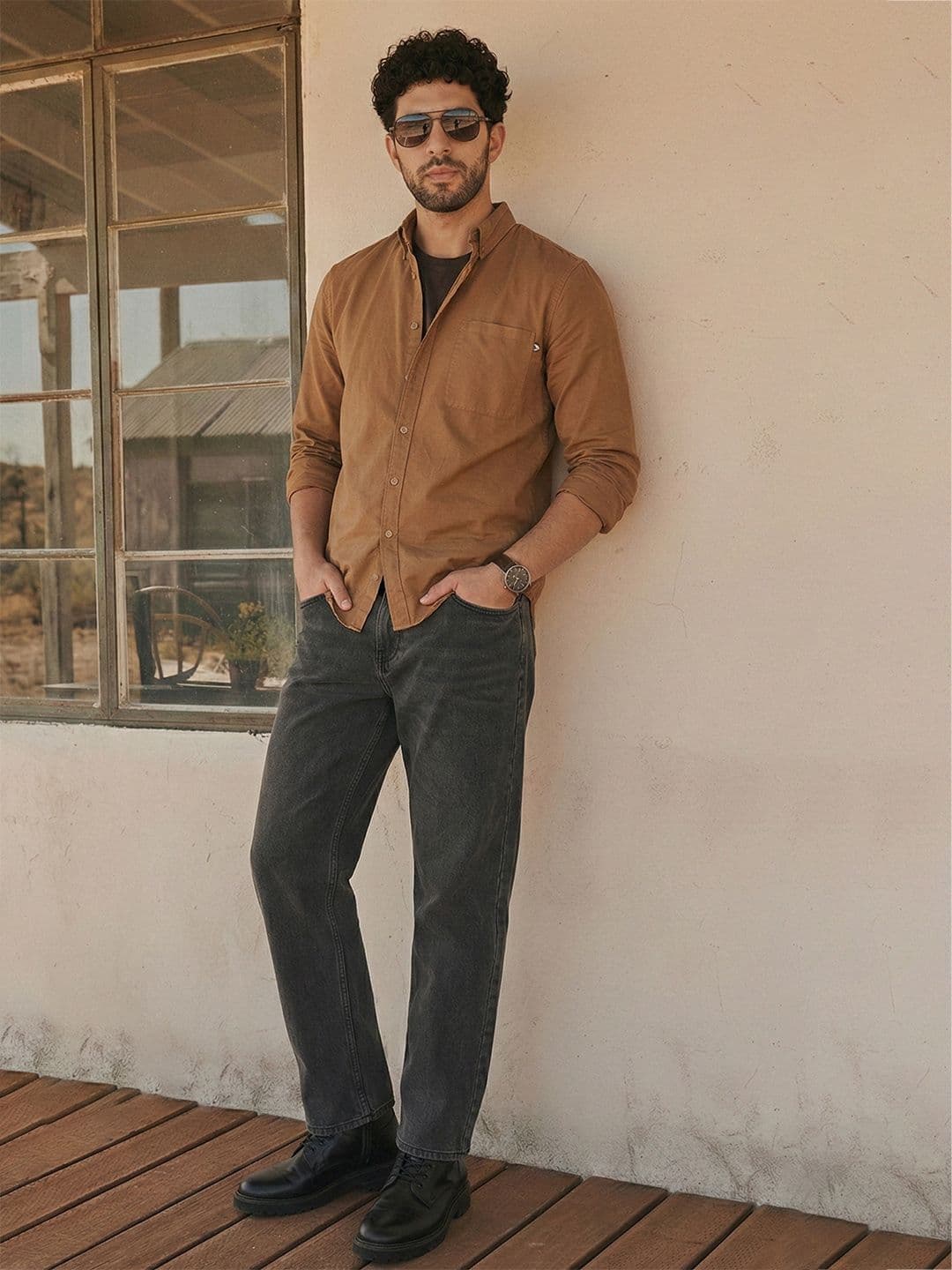 The Roadster Life Co. Men Straight Fit Stretchable Jeans With Bag - view 1