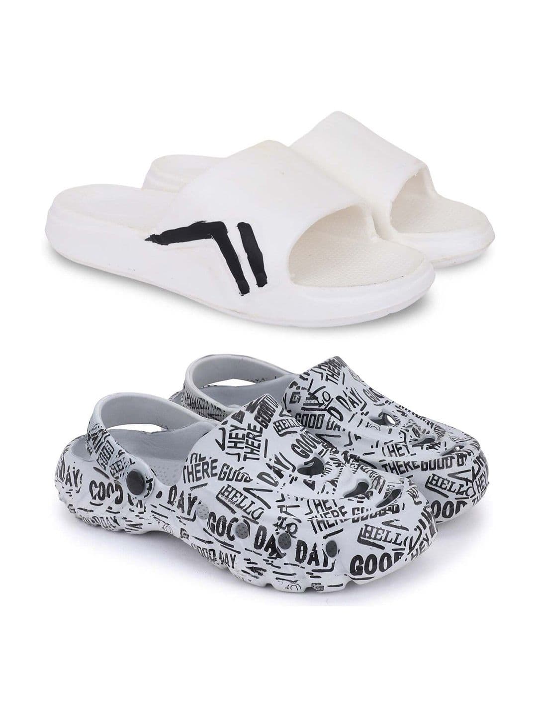 Pampy Angel Men Set Of 2 Printed Sliders - view 1