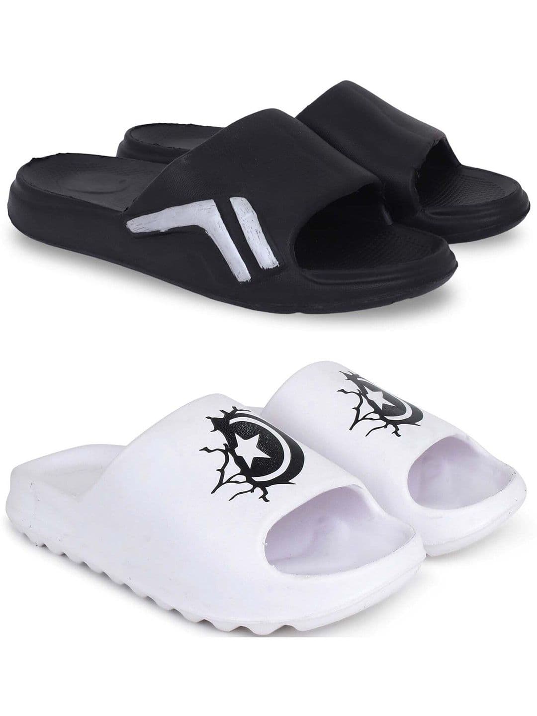 KAPYANSH Men Printed Sliders - view 1