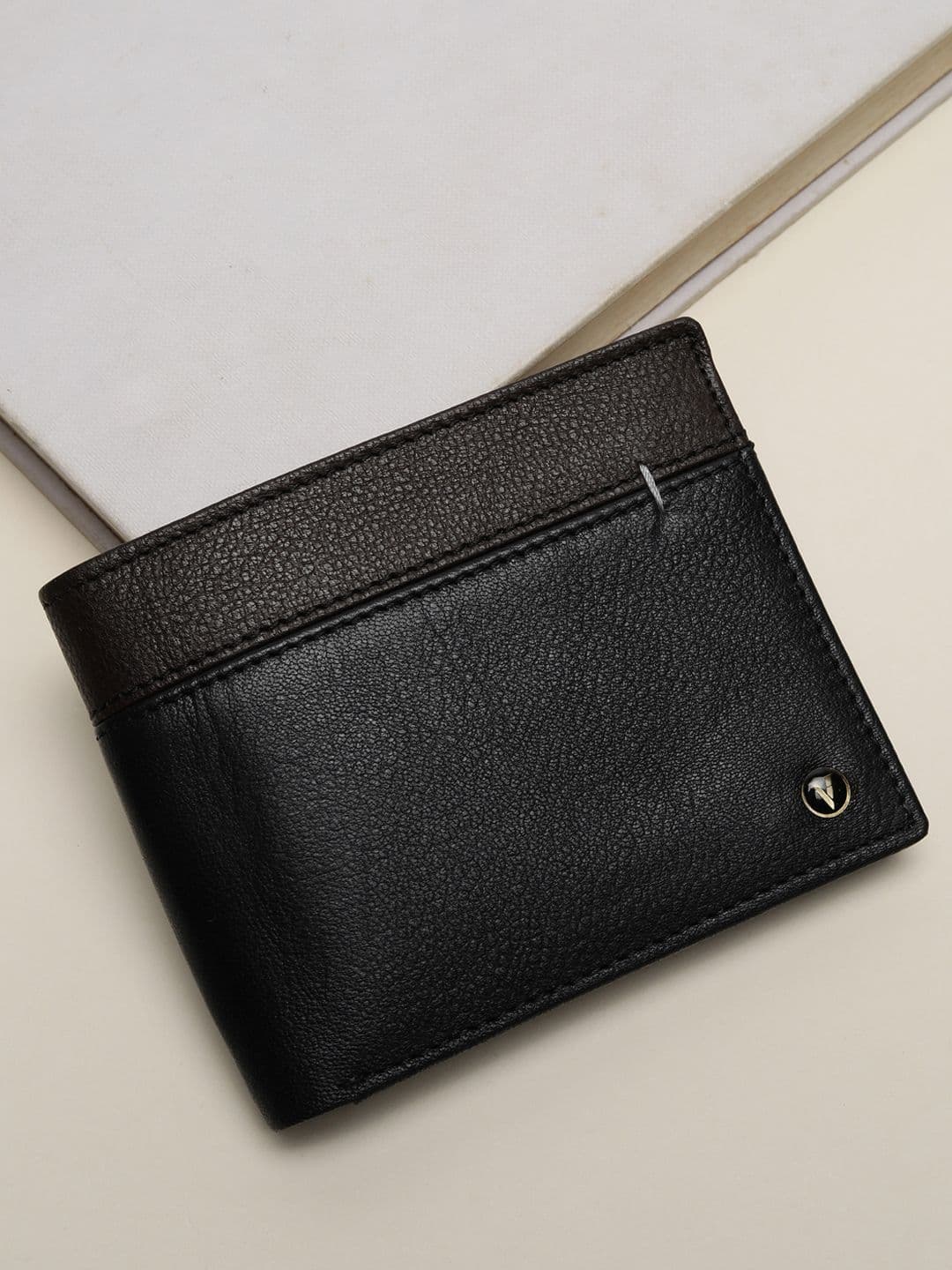 Van Heusen Men Colourblocked Leather Wallets - view 1