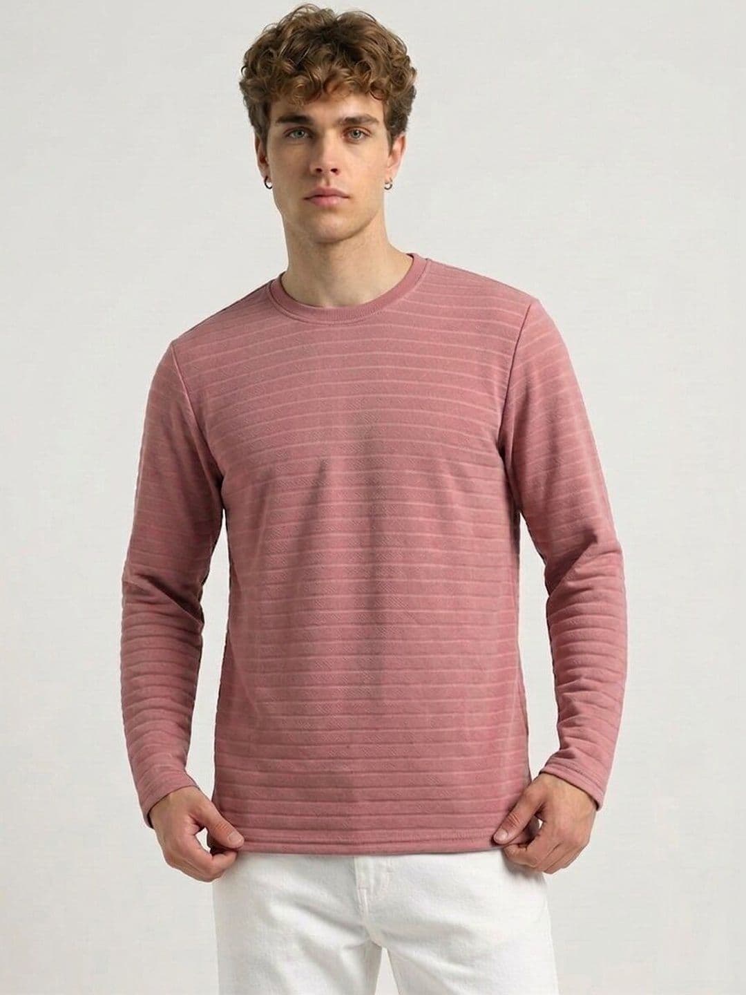 glitchez Men Cotton Blend Men Full Sleeve Casual Regular Fit Tshirts - view 1