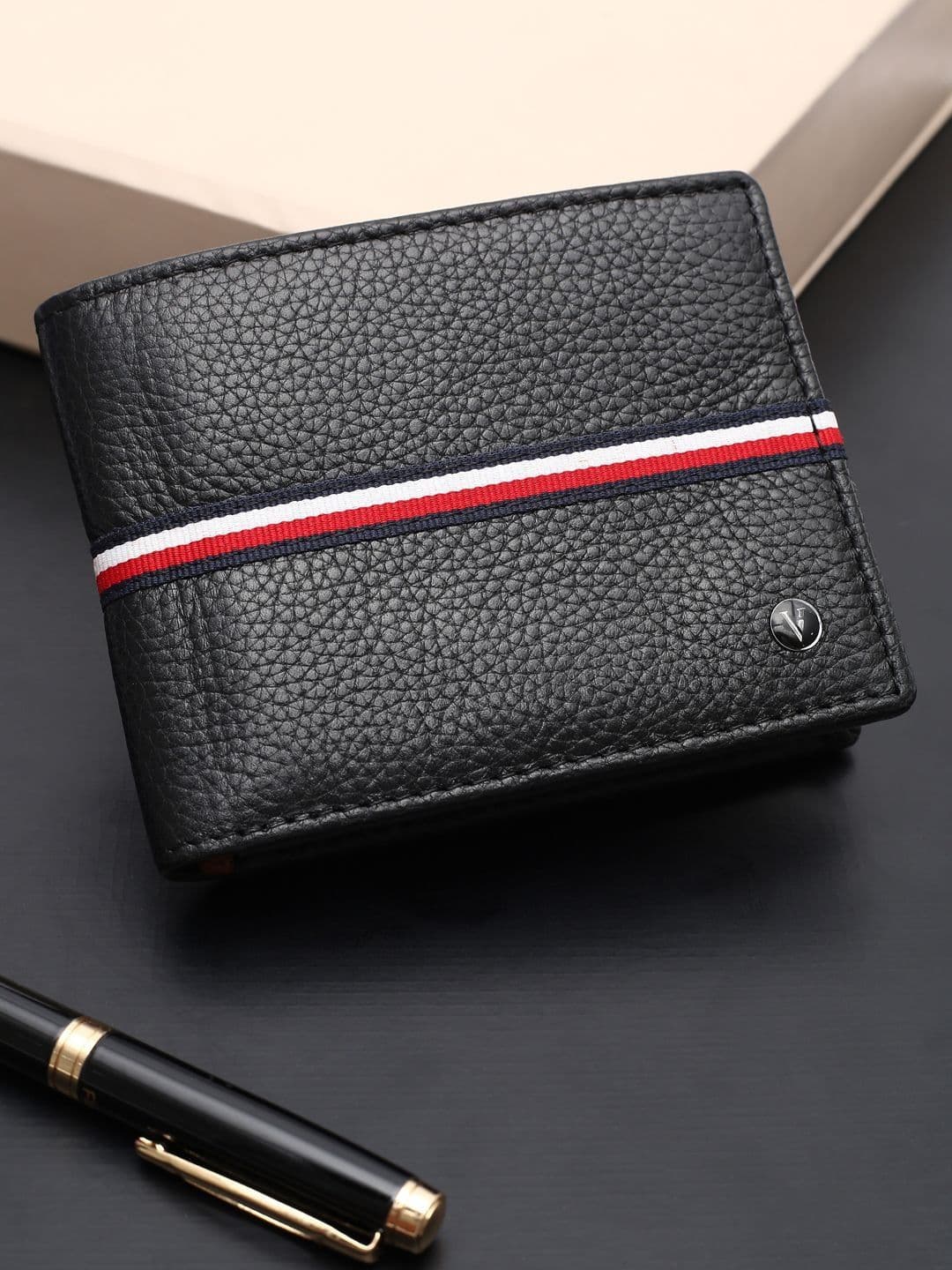 Van Heusen Men Textured Leather Wallets - view 1