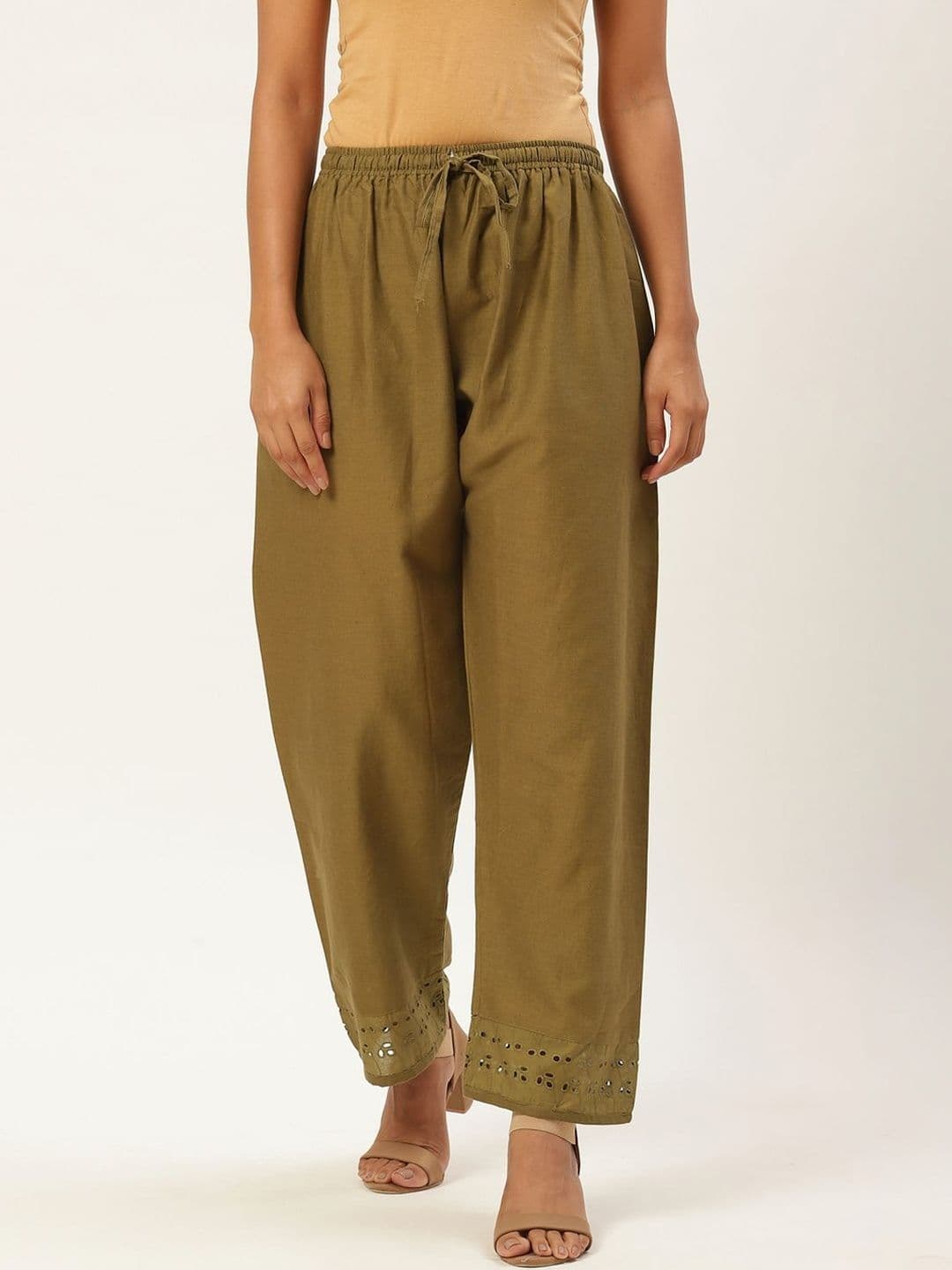 DEIFIC Women Knitted Ethnic Palazzos - view 1