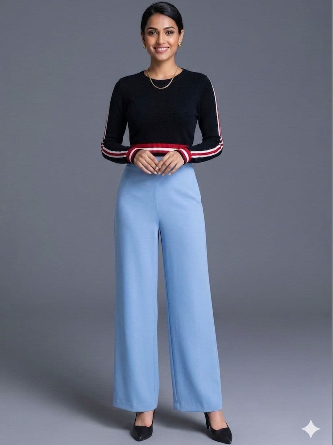 Flexible Apparels Women Knitted Palazzos - view 1