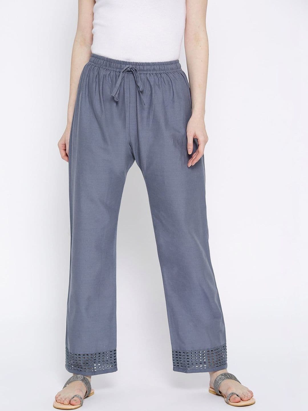 DEIFIC Women Knitted Ethnic Palazzos - view 1