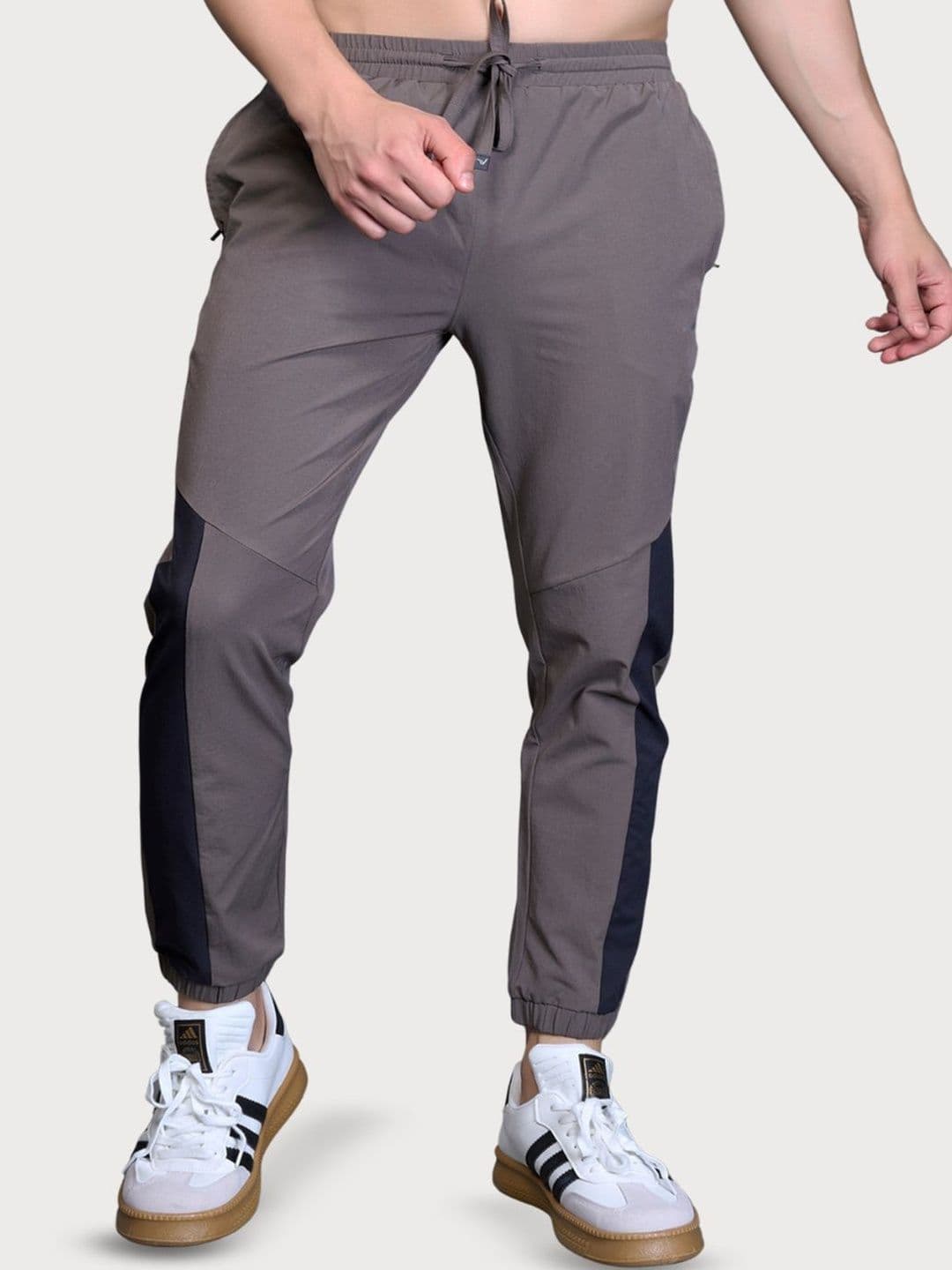 WEWOK Men Regular Fit Colourblocked Rapid-Dry Joggers - view 1
