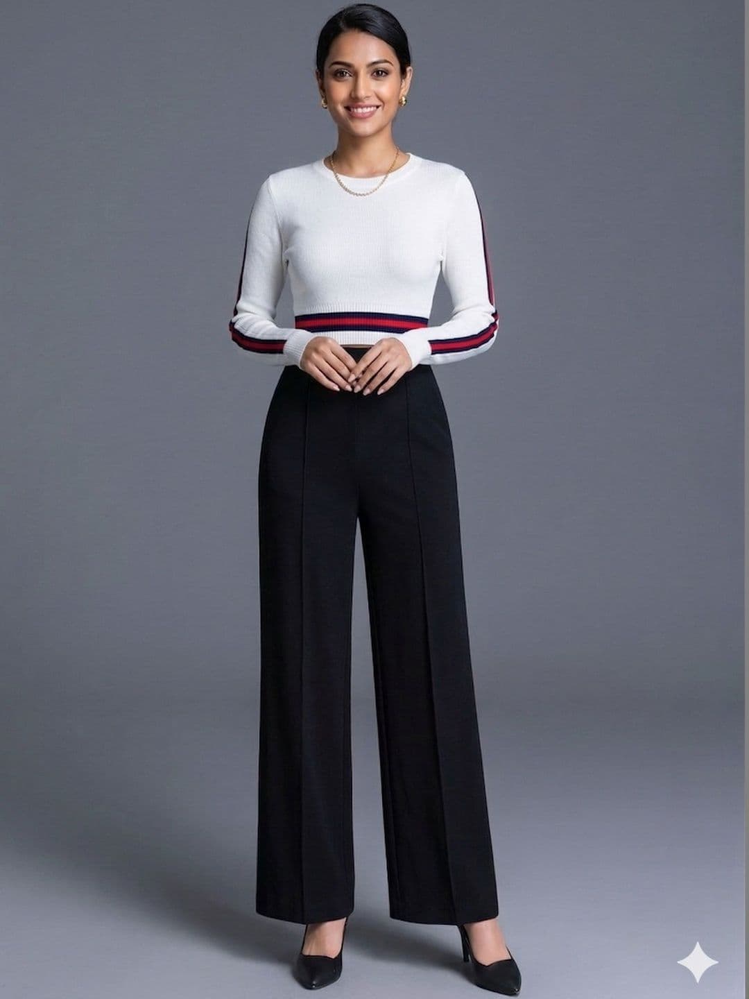 Flexible Apparels Women Knitted Palazzos - view 1