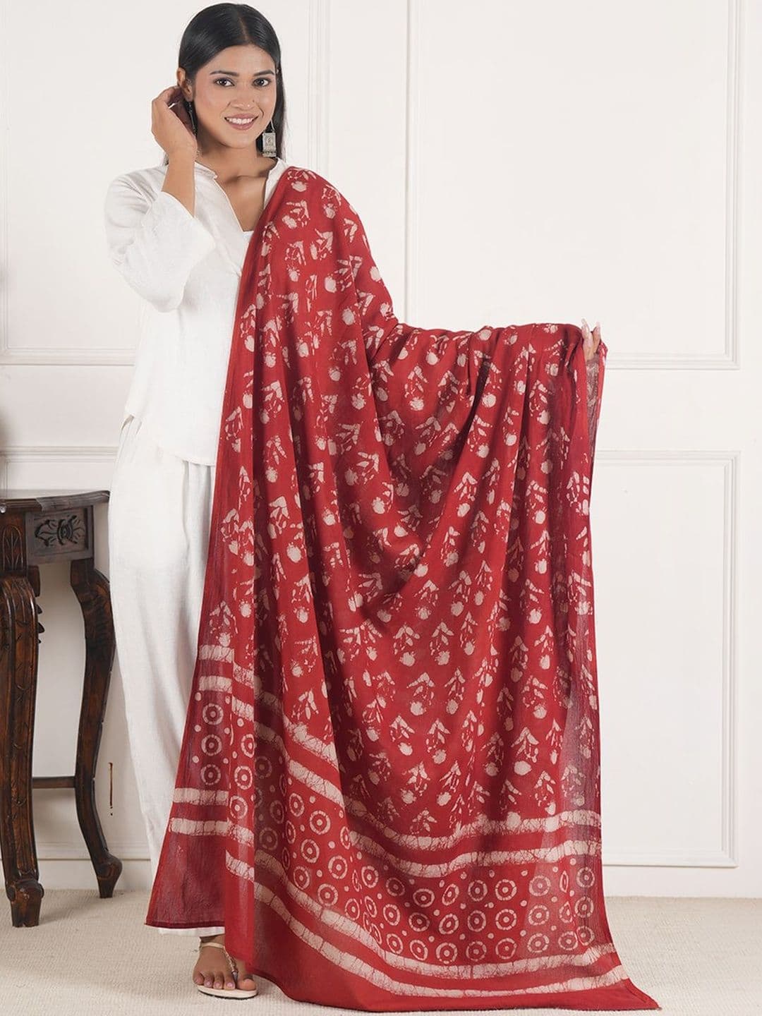 Style Shoes Printed Block Print Dupatta - view 1