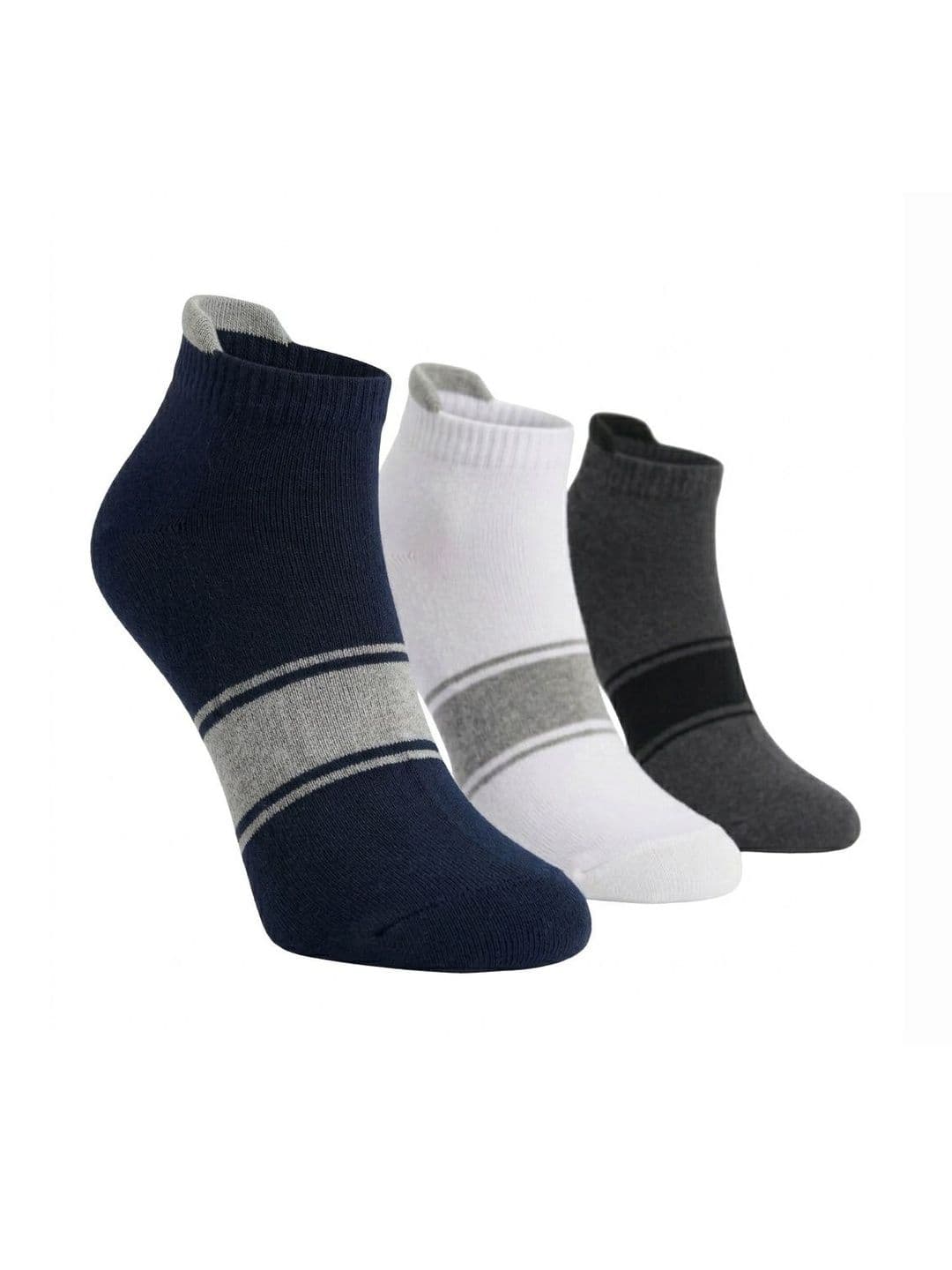 Dollar Men Pack of 3 Cotton Assorted Ankle Length Socks - view 1