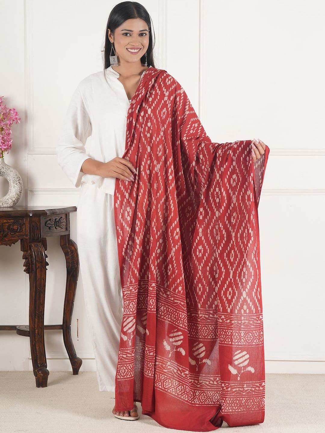 Style Shoes Printed Block Print Dupatta - view 1