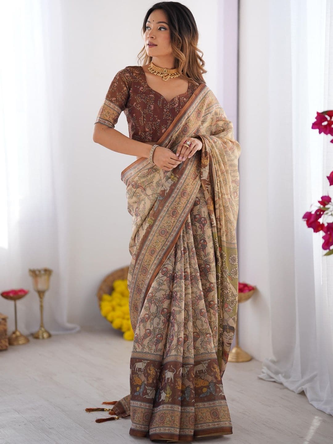 HERE&NOW Elegant Casual Art Silk Sarees - view 1
