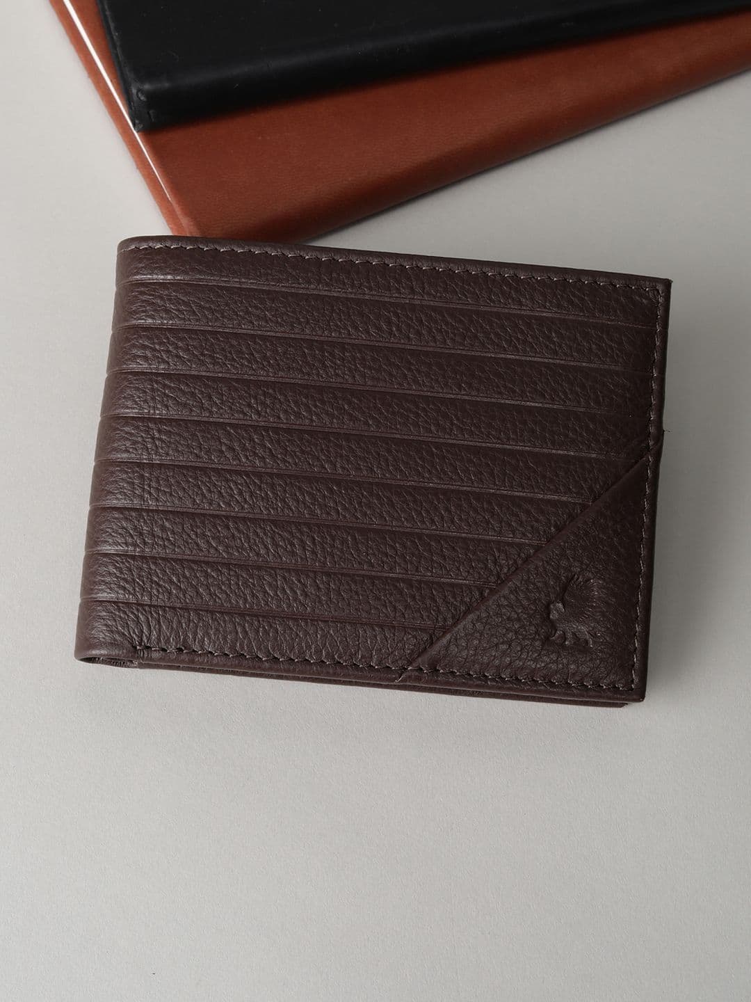 Peter England Men Textured Leather Wallets - view 1