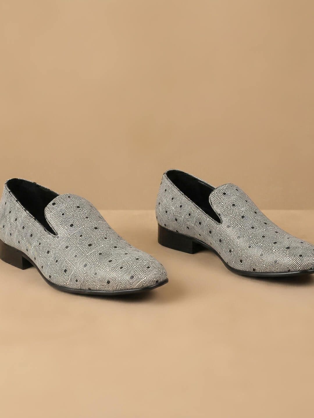 Metro Men Textured Slip-On Formal Loafers - view 1