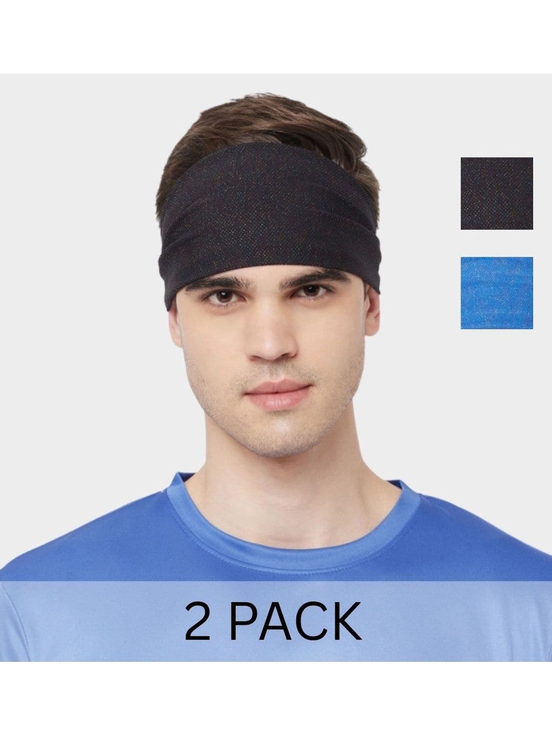 Fabme Men Set Of 2 Solid Bandana - view 1